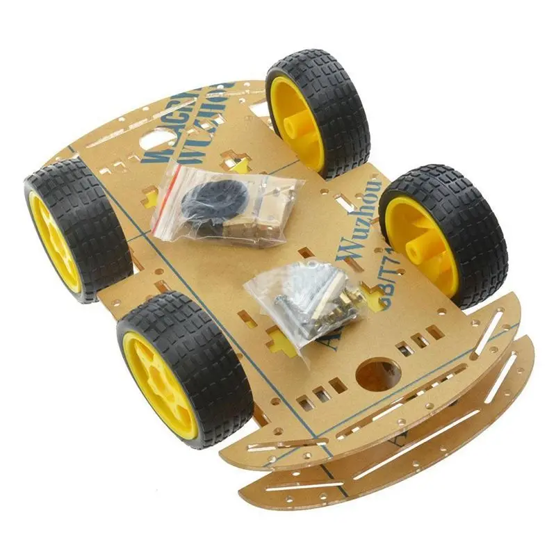 

NEW 4WD Robot Smart Car Chassis Kits car with Speed Encoder for Arduino M26