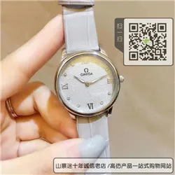 精仿欧米茄-OMEGA女表石英表牛皮表带精钢表壳33MM☼