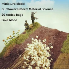 Миниатюрные модели сценариев подсолнечника кластера модификации Материал 1/35 DIY Материал трасс для персонажами настольной военный сценарий