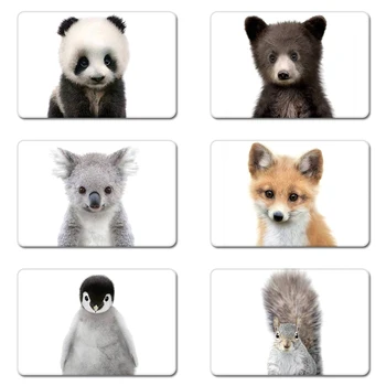 

Panda Bear Koala Penguin Squirrel Photo Cool Designs Nature Rubber Table Mouse Pad Laptop Computer Enclosure Mousepad Mat
