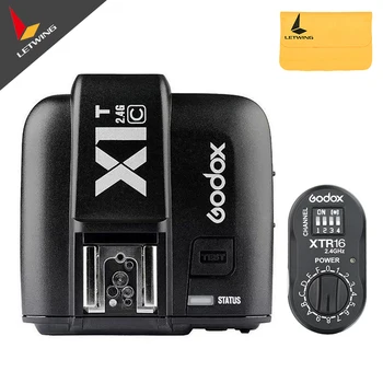 

Godox XTR-16 Wireless 2.4G Power Control Flash Receiver + X1T-C TTL Wireless Transmitter for AD180 AD360
