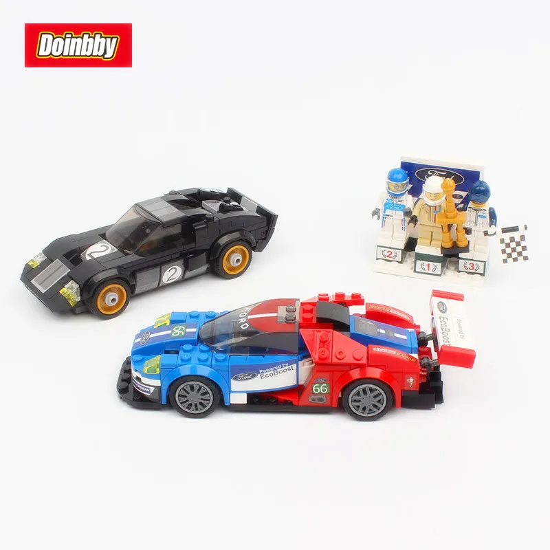 

28004 395Pcs Speed Champions GT39 The Racing Car Set Building Blocks Compatible Legoings Super Racer Kids Toys