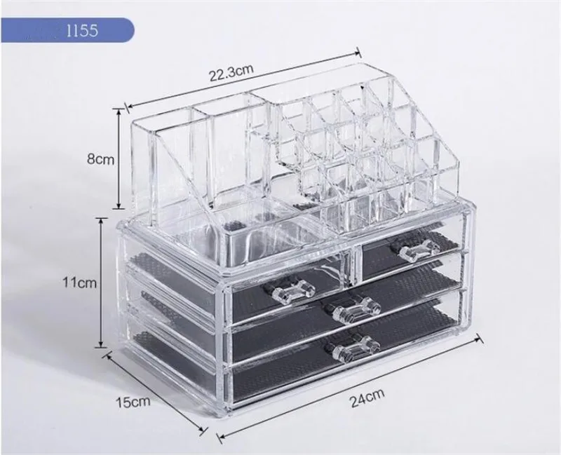 Органайзер для макияжа Прозрачный Акриловый Косметический Настольный органайзер для косметики чехол для хранения ящик вставка шкатулка держатель