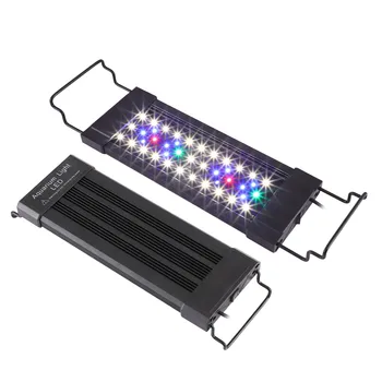 

LEDGLE 11W 44Leds Aquarium Light Compact Fish Tank Lamp Splash-proof Aquatic Plant Lamp 31-45CM Extensible Fish LED Grow Lights