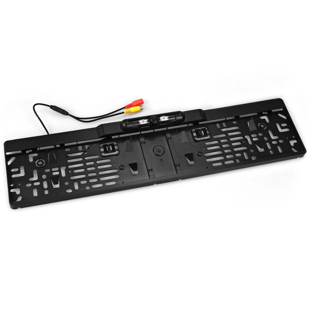 

Waterproof IP67 License Plate Frame Rear View Camera Light Night Vision 170 Degree Viewing Angle for European Cars
