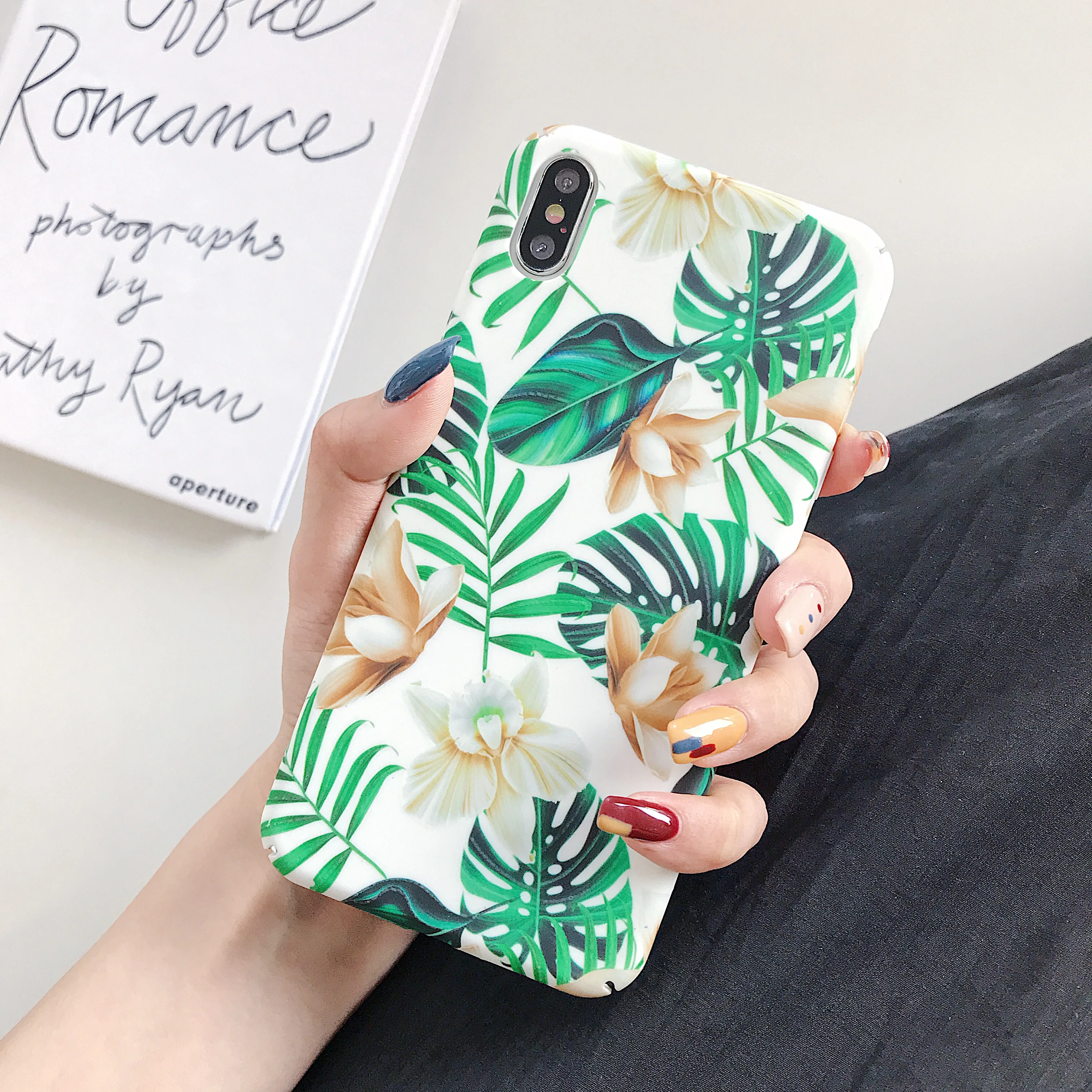 Светящийся чехол KISSCASE с тропическим листом для Samsung Galaxy A50 A30 A70 A90 A3 A5 2017 A6 A8 Plus A7 A9