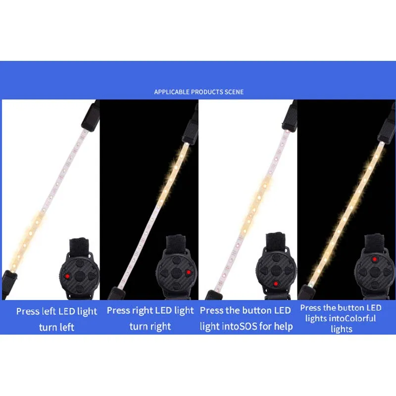

2019 Wholesale Men Women Night Cycling Running Hiking Safety Warning Glow Waist Belt MTB Bike Bicycle Light Survival Equipment