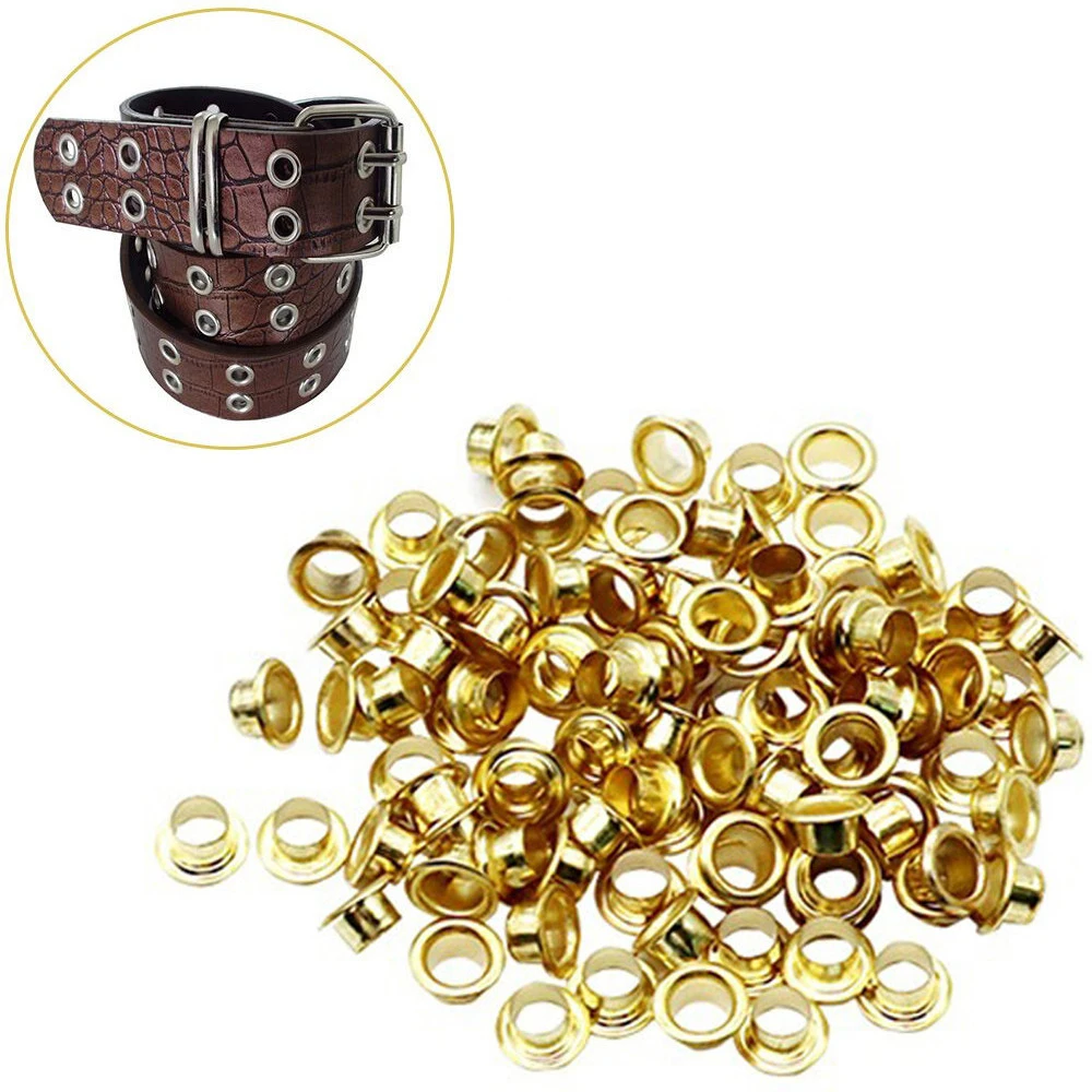 

100PCS Scrapbook Eyelet Metal Eyelets For Scrapbooking DIY Embelishment for Homework Clothes Sewing Garment Eyelets #F#40FB5