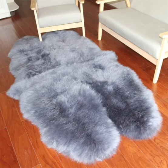 Длинный искусственный мех коврик в виде Овцы воздушная подушка для стула, дивана ковровые покрытия коврик жизни Спальня украшения дома 172*102