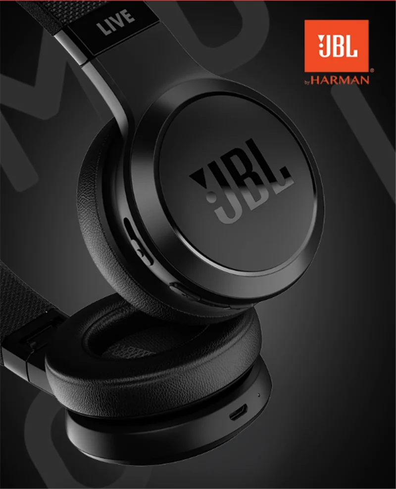 JBL LIVE 400 Беспроводная bluetooth-гарнитура Смарт наушники на ухо легкие громкой связи музыкальные наушники с микрофоном 24Hr время музыки