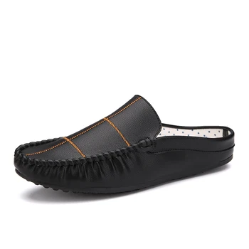 

Nice New Cool Summer Men Flip Flops Casual Shoes Fashion Microfiber Leather Men Flat Breathable Shoes Chaussure Homme