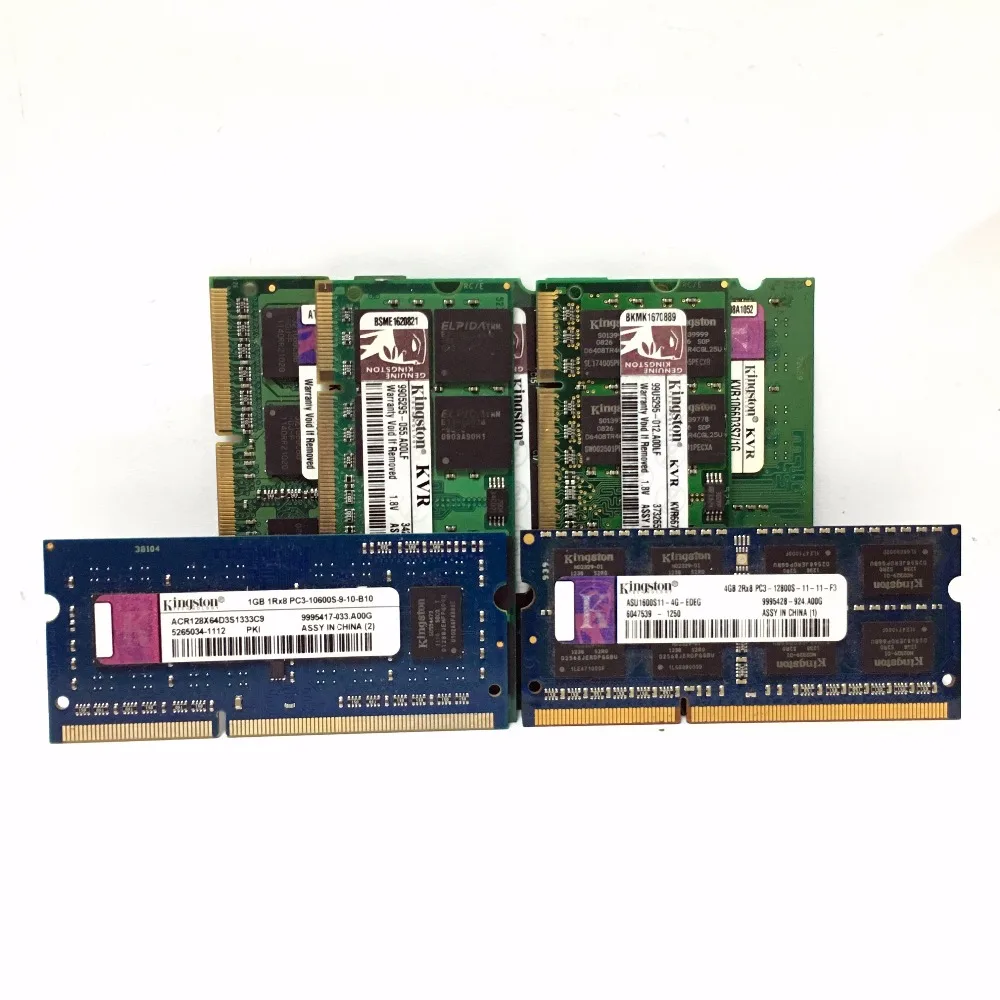 كينغستون الدفتري المحمول 1 GB 2 GB 4 GB 1G 2G 4G PC2 PC3 DDR2 DDR3 667 1066 1333 1600 MHZ 5300 S 6400 S 8500 S ECC ذاكرة عشوائية Ram