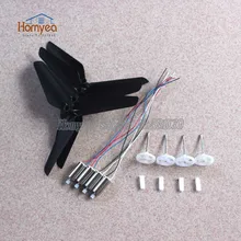 Syma X5S X5SC X5SW Quadcopter Zangão RC peças de reposição 4 pcs do motor + 4 pcs Lâmina + 4 pcs eixo Principal Engrenagem parte kit de Atualização