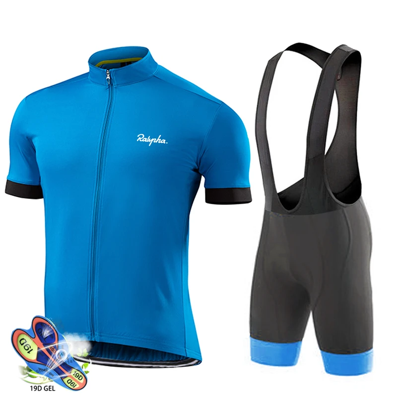 Equipo de bicicleta Pro para hombres de carreras de ciclismo Jersey conjunto Tops de bicicleta de Raphaing Ropa de bicicleta de secado rápido Kit de Ropa de ciclismo Ropa ciclis