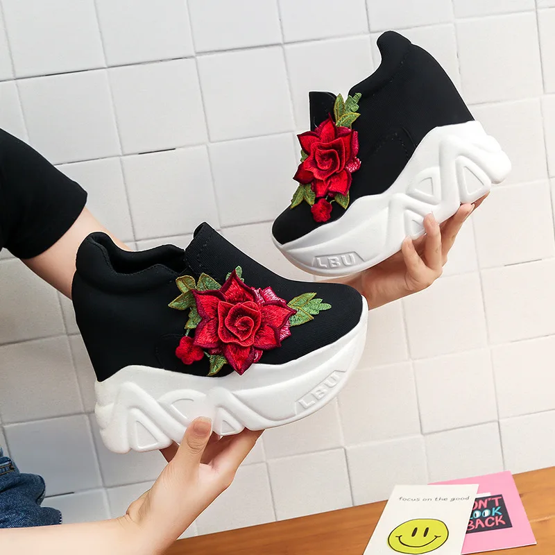 

LAIBEITAI Women Sneakers Running Shoes women designer sneakers lace up thick platfrom shoes zapatos de hombre