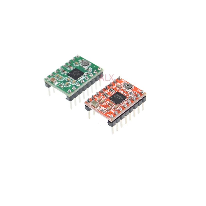 

1pcs red green A4988 StepStick Stepper MOTOR driver MODULE board with Heatsink FOR ARDUINO REPRAP 3D PRINTER