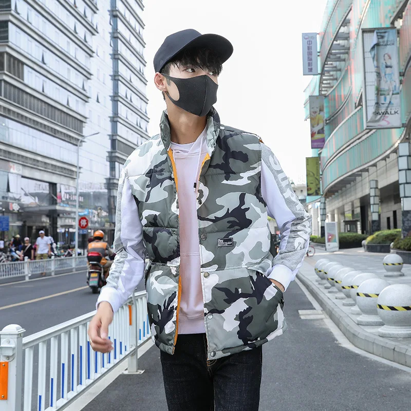 

Stylish Autumn Winter Warm Sleeveless Jacket Male Waistcoat Slim Fit Casual Coats Mens Colorful Vest Brand Chalecos Para Hombre