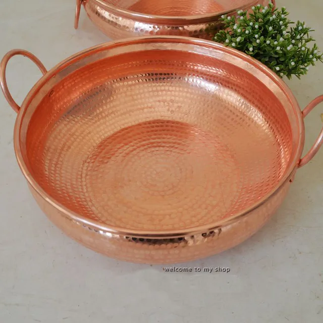 Pure Copper Soup Bucket Commercial Thick Soup Pot Pure Copper Handmade Soup  Pot Large-Capacity Household Extra-Thick Soup Large Copper Pot (2525