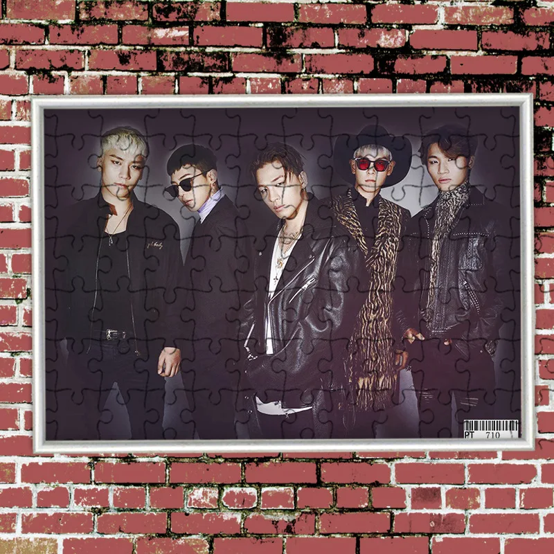 [MYKPOP] Пазлы BIGBANG 120 шт с фоторамкой украшение стола KPOP коллекция фанатов SA18080512 |
