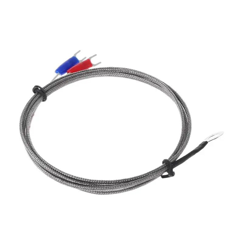 6mm Hole Washer K Type Thermocouple Temperature Sensor Probe 1M Cable For Industrial Temperature Controller