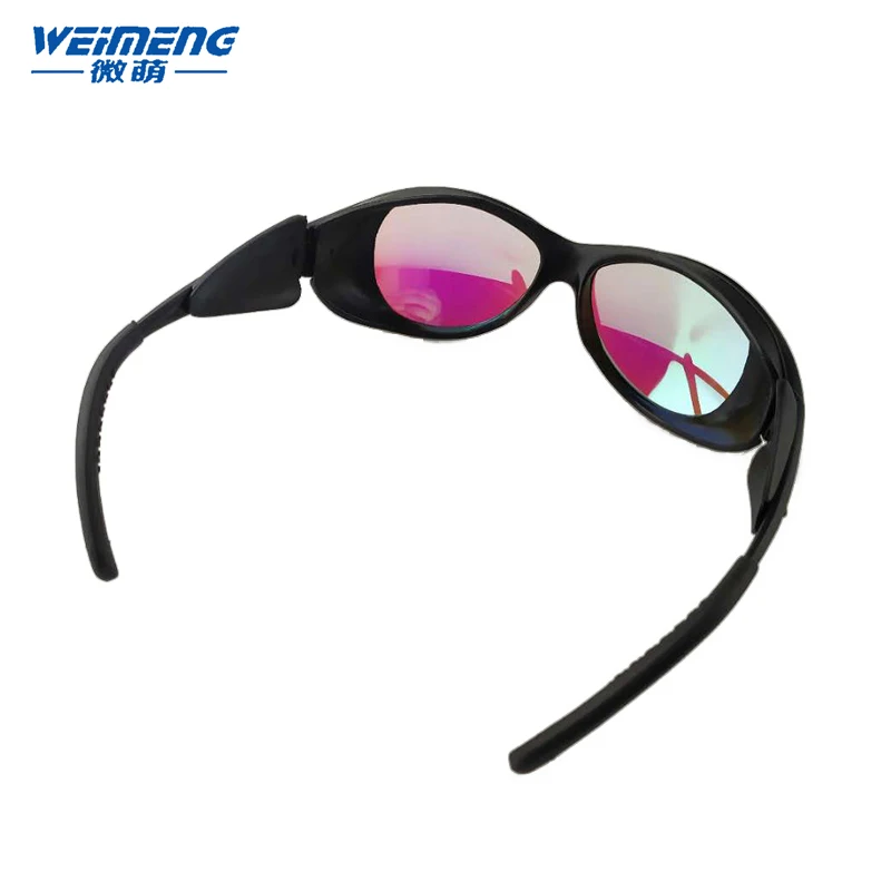 Weimeng 1064+ 532nm защитные очки от лазера защита глаз отражающий Тип Черный ПК Рамка OD+ 6 для лазерной машины