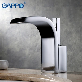 

GAPPO Basin Faucet Basin Mixer Water Tap Brass Waterfall Bathroom Faucets Bath Water Mixer Deck Mounted Sink Faucets Taps
