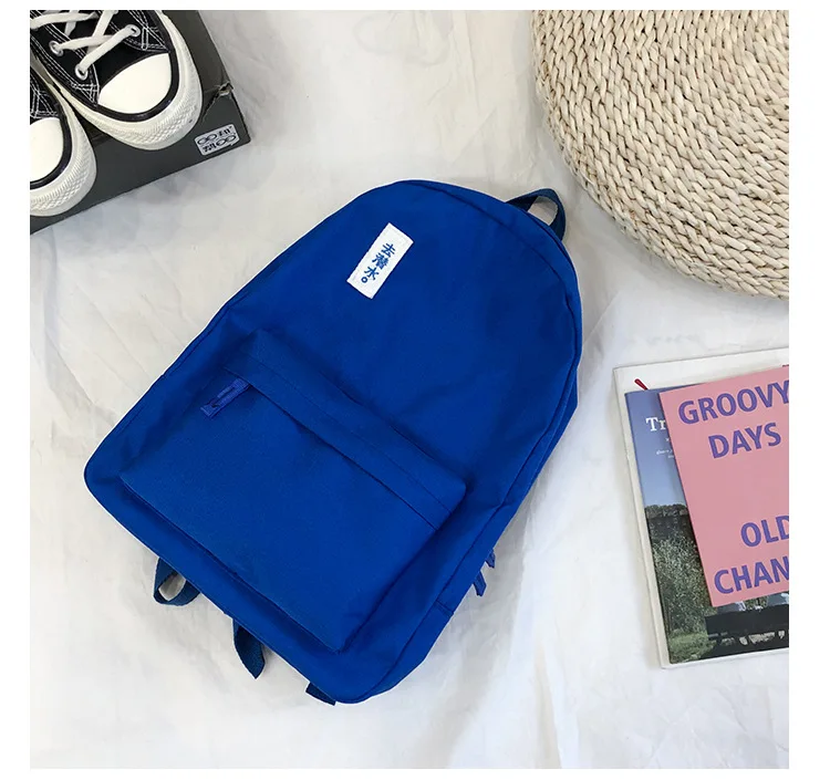 Японский Корейский девушки рюкзак Solid Oxford Back Pack Для женщин школьников сумки Повседневное молодежи Backbag Рюкзак Mochila 2019 Новый