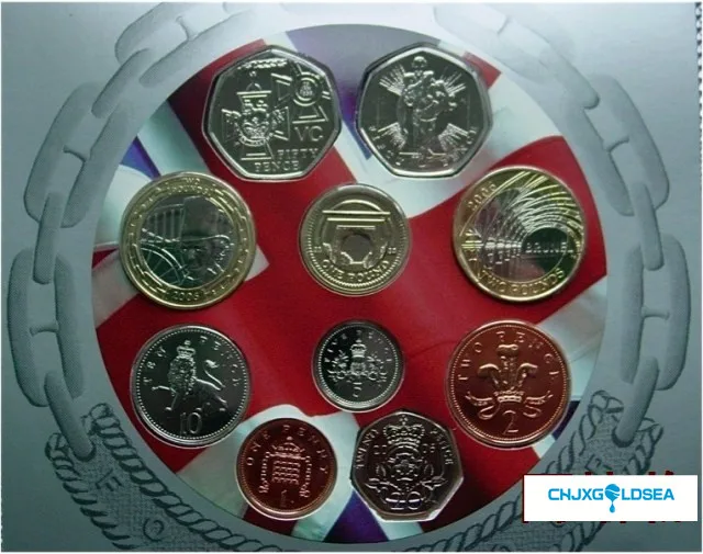 

10pieces/ Set UNC In 2006 the Royal Mint pound coin card book Containing 2pcs/2 pound gift present