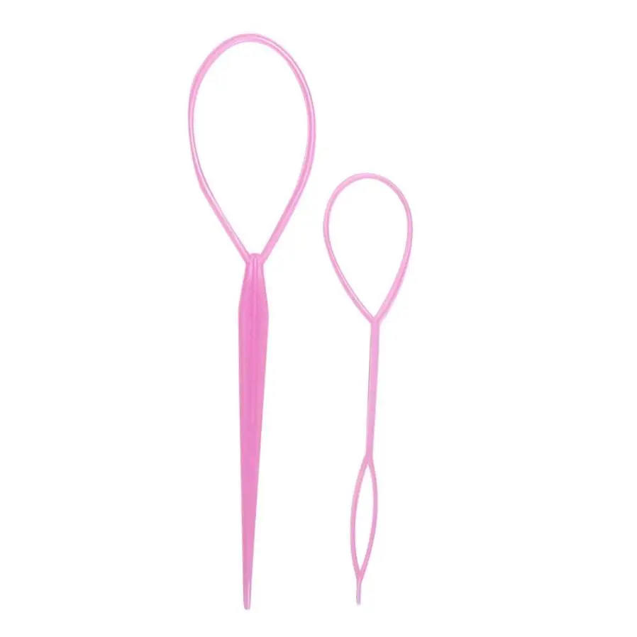 2 مقاسات بسيطة ماجيك الشعر تويست جديلة أداة تصفيف كليب عصا كعكة صانع تصفيفة 2JU29