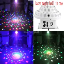 2016 LED 5*3W rgbyp magic ball red green laser light dj disco DMX512 profession Stage effect light sound control party lights