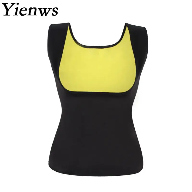 

Yienws Hot Neoprene Body Shapers for Women Vest Waist Trainer Corset Slimming Vest Shapewear Loss Weight Modeling Belt YiZ02