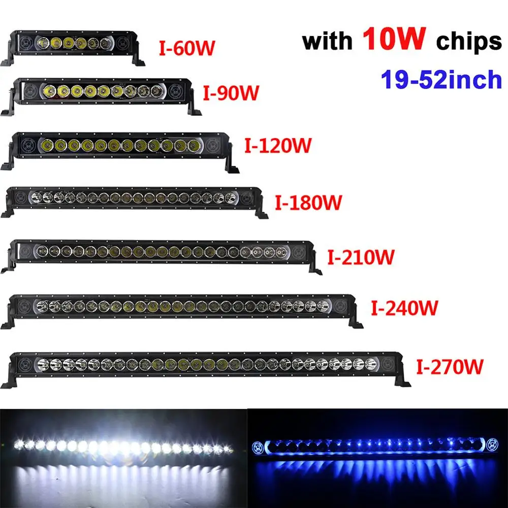 

60w 90w 120w 150w 180w 210w Led Light Bar with Blue DRL Backup Offroad Work Driving Lamp 12V 24V Spotlight Tractor Truck ATV SUV