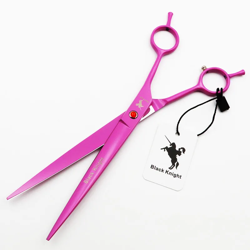 8 Inch Professional Pet Scissors dog grooming scissors for Dog Grooming Straight/Downword/Upword Curved Right Left Hand Shears Japan 440C Pink Style