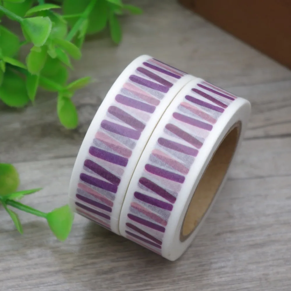 2017 New 1x Stripe Tape Deco Masking Tape for Scrapbooking Tools School