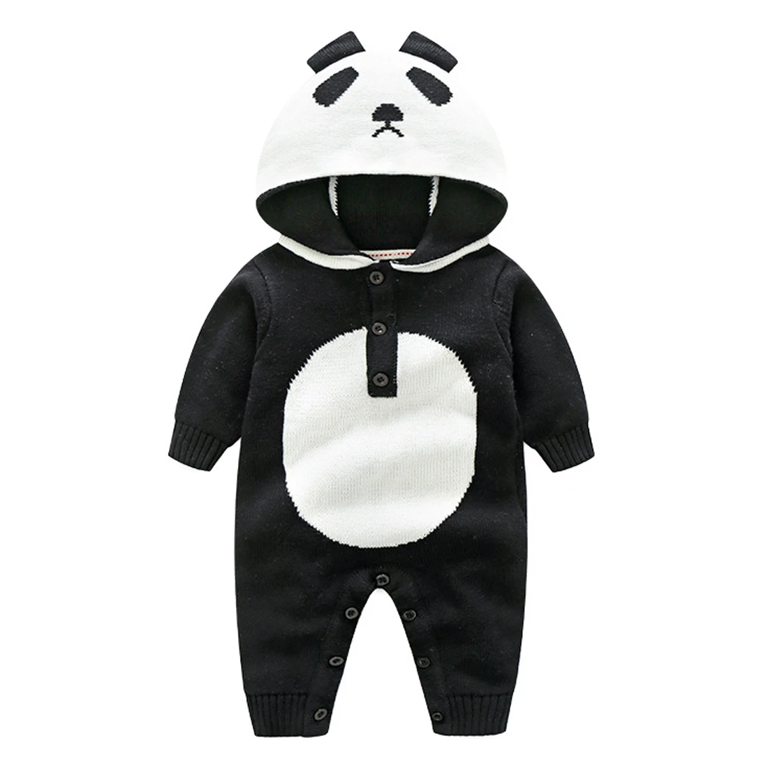 

Fairy Baby Infant Knitted Hooded Jumpsuit Romper for Autumn Spring