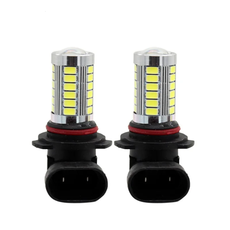 2 шт./компл. 9005 HB3 9006 HB4 H8/H11 5630/5730 33 SMD светодиодный лампы с двумя объективами Автомобильный головной светильник противотуманные лампы светильник источник чистый белый Цвет