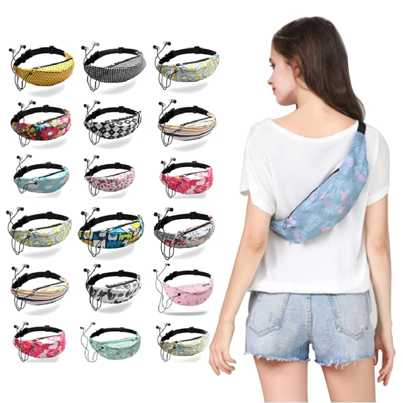 Bolsos para correr a la moda bolsa de deporte para gimnasio bolsa de cintura bolsas impermeables para acampar viajes senderismo al aire libre almacenamiento teléfono billetera auriculares