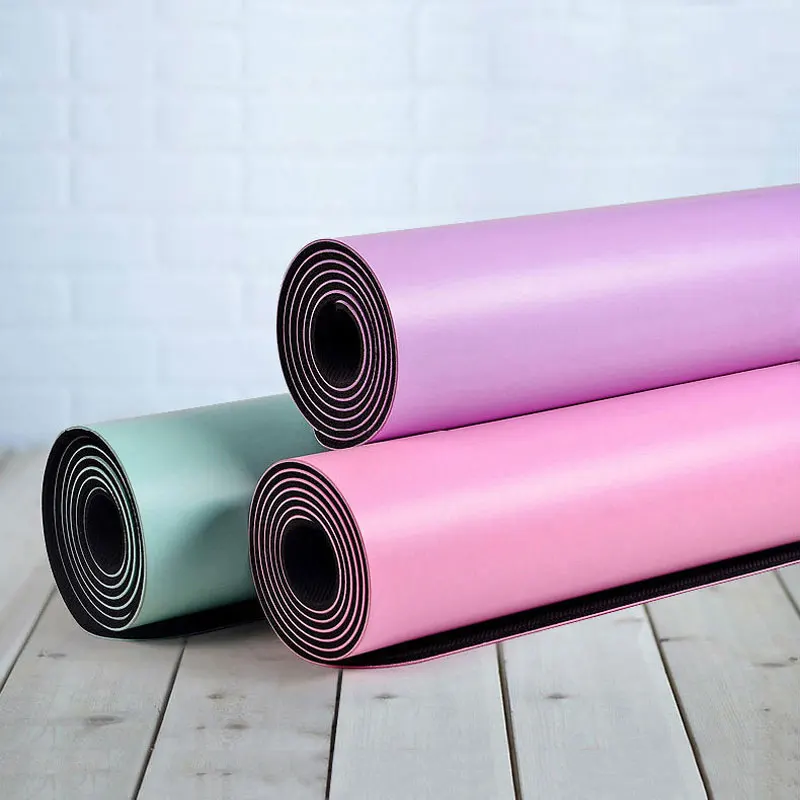 [QUBABOBO] 5mm Natural Rubber+PU Senior Yoga Dedicated Mat Non-slip Fitness Mat Exercise Pad Balance Cushion Pilates Colchonete