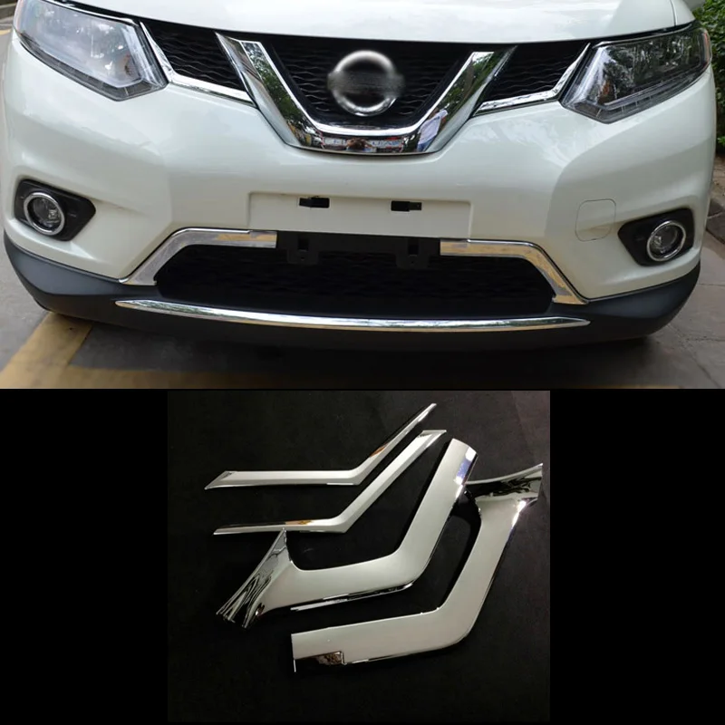 For Nissan X Trail 2014 2015 2016 2017 ABS Chrome Car Styling Front