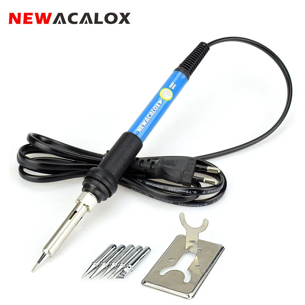 Электрический паяльник NEWACALOX 220 В/110 В 60 Вт паяльная станция с регулируемой