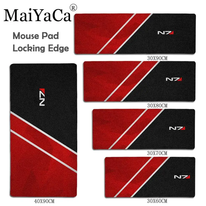 MaiYaCa Винтаж Прохладный N7 большой Мышь pad PC компьютерный коврик Размеры для 30x60 см 40x90 см Резиновые Прямоугольник Мышь коврики