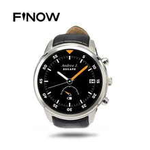 Finow X5 Android 4.4 SmartWatch 1.4″ AMOLED Display 3G WiFi GPS Dual Bluetooth Smart Watch Clock Phone for iOS Android Phone