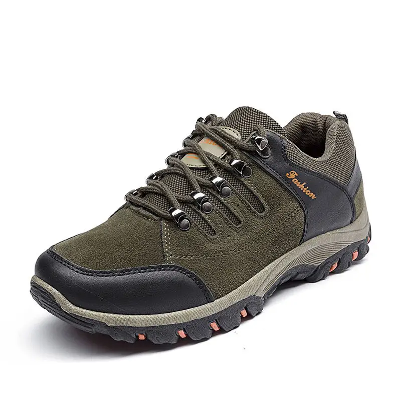 Марка vesonal, весенне-летние замшевые кроссовки для мужчин, дышащая мужская обувь, мужская обувь для прогулок, унисекс, для взрослых, рабочая безопасность - Цвет: SK02 Army green