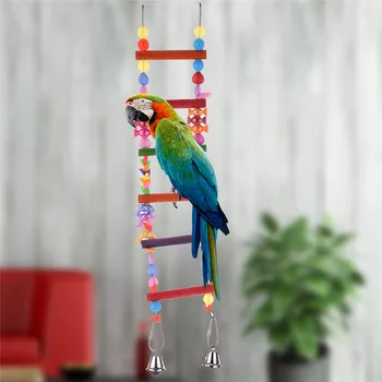 

Colorful Wooden Bridge Toy for large and small Parrot