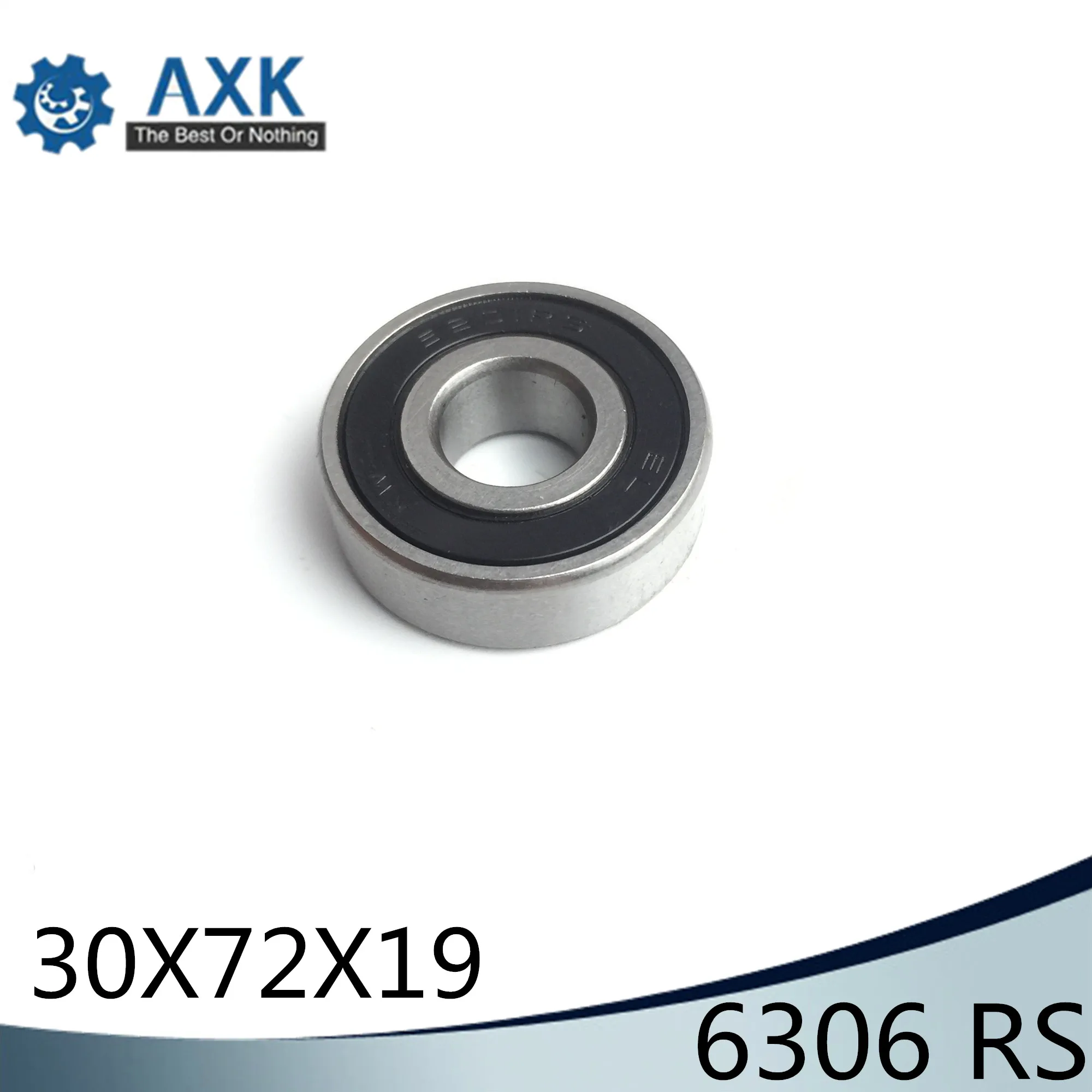 6306RS подшипник ABEC-3 (1 шт.) 30*72*19 мм шайбовый с глубоким 6306-2RS упорные шариковые