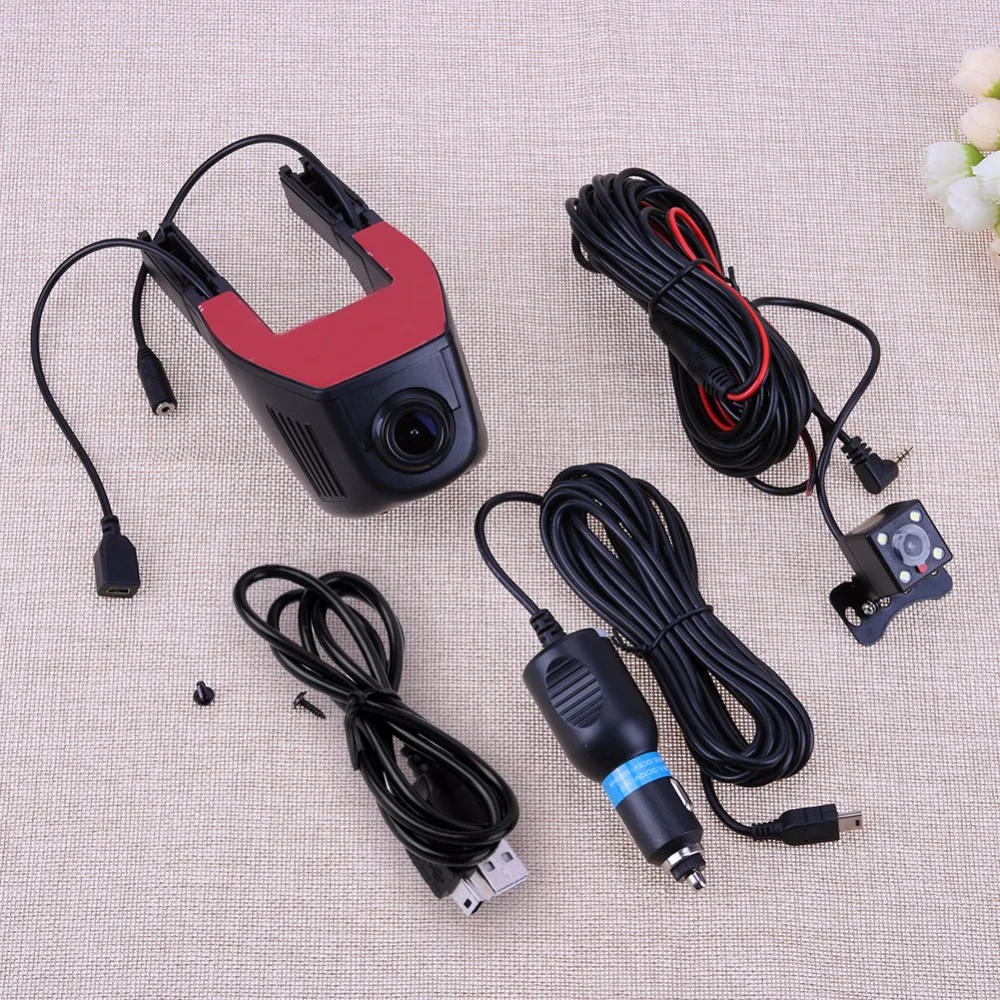  1080P High Definition WiFi Car DVR Video Camera Recorder Dash Cam 170 Degree G-sensor Motion Detection