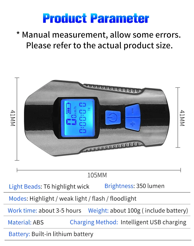 Cheap WEST BIKING Bike Front Light Waterproof USB Charging Headlight Flashlight Bicycle Computer Speedometer Horn Lamp Cycling Light 16