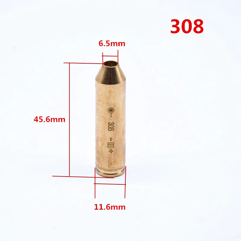(Без батареек) охотничий красный лазерный бокс CAL.308 .40.6.5 x55 Cal.30 06 картридж