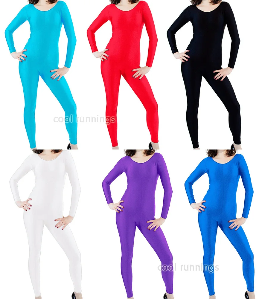 Kid Adult Round Neck Lycra Spandex Zentai Costume Bodysuit Catsuit Unitard