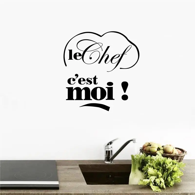 Stickers Cuisine Decor French Vinyl Wall Stickers Wallpaper Mural home decoration Kitchen Tile Wall Art Stickers ,free shipping